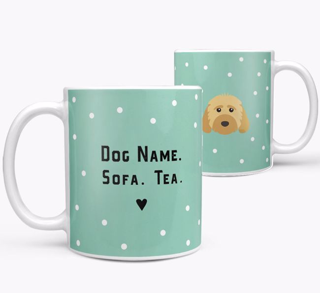 Personalized 'Sofa & Tea/Coffee' Mug for your {breedFullName}